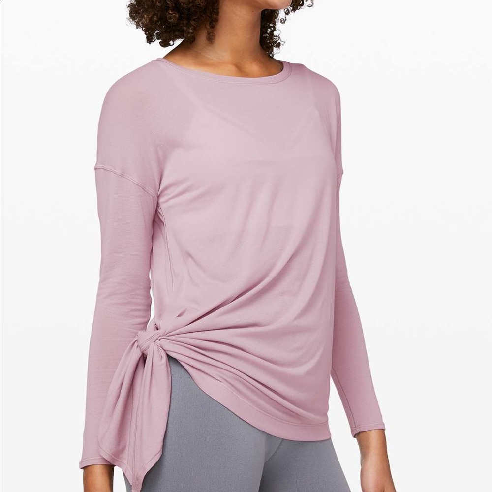 Lululemon To the Point Long Sleeve Smokey blush 8